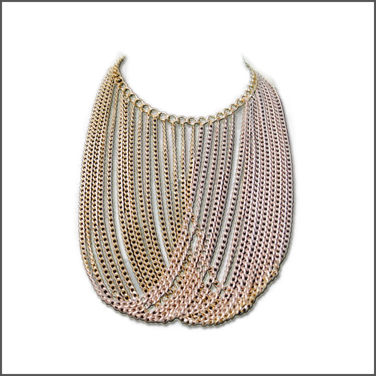 Pink Overlap Necklace