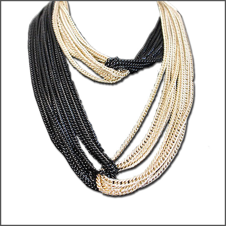 Knotted Noir Necklace