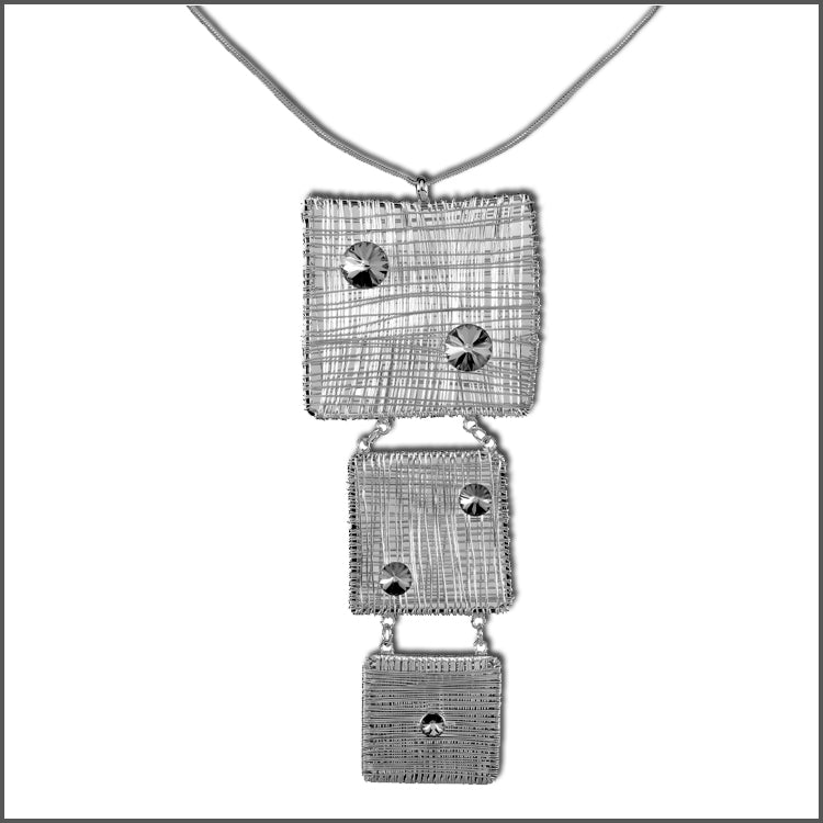 Meshed Up Pendant Silver