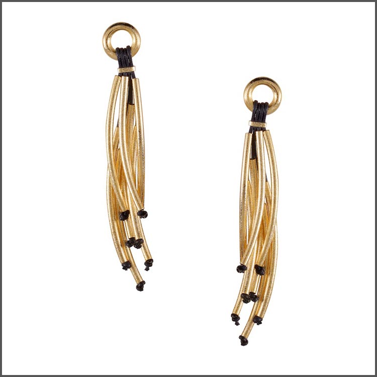 Feather Blue Earrings